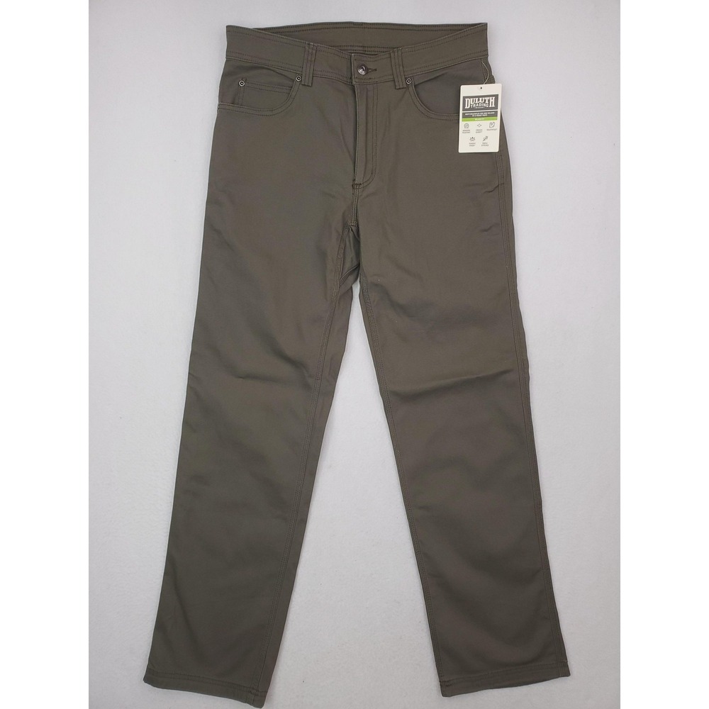 Duluth‎ Trading Pants Mens 32x32 Green DuluthFlex Fire Hose Relaxed Fit Workwear